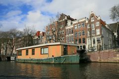 woonboot in Amsterdamse gracht