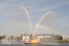 verwelkoming op het IJ Amsterdam